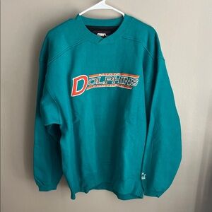 Miami Dolphins vintage Starter crewneck sweatshirt NFL RARE NWOT size Large